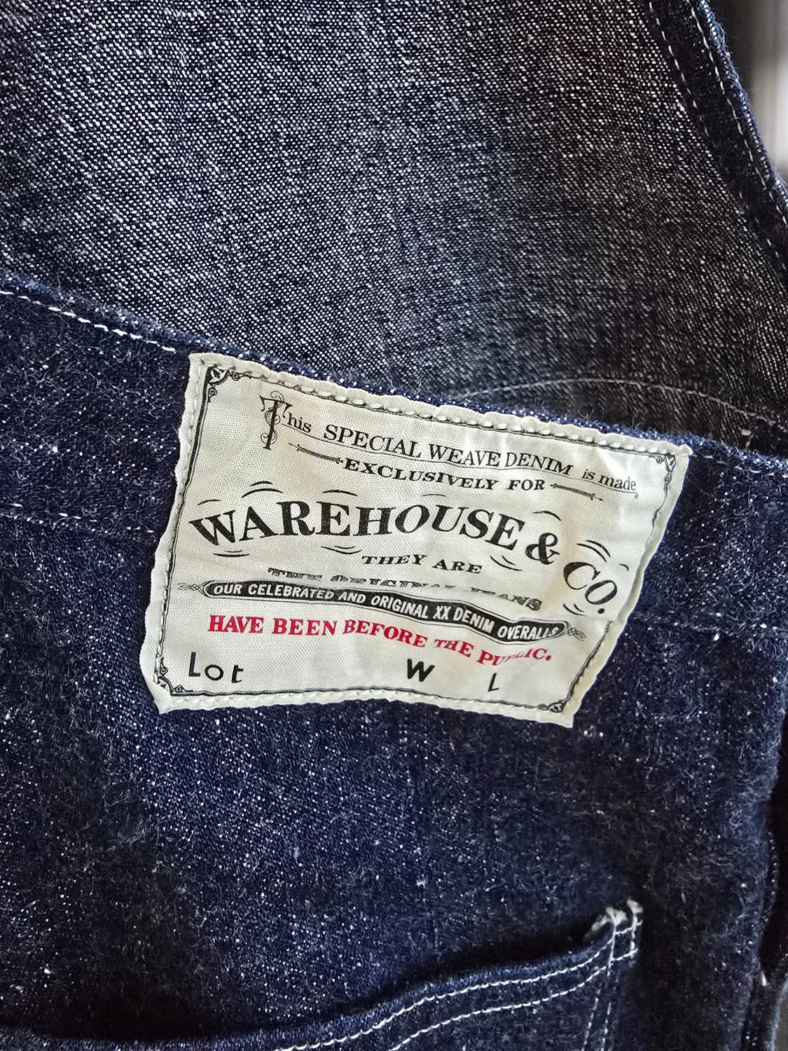 WAREHOUSE 웨어하우스 Lot1093 오버롤 34사이즈입니다. 상품이미지5