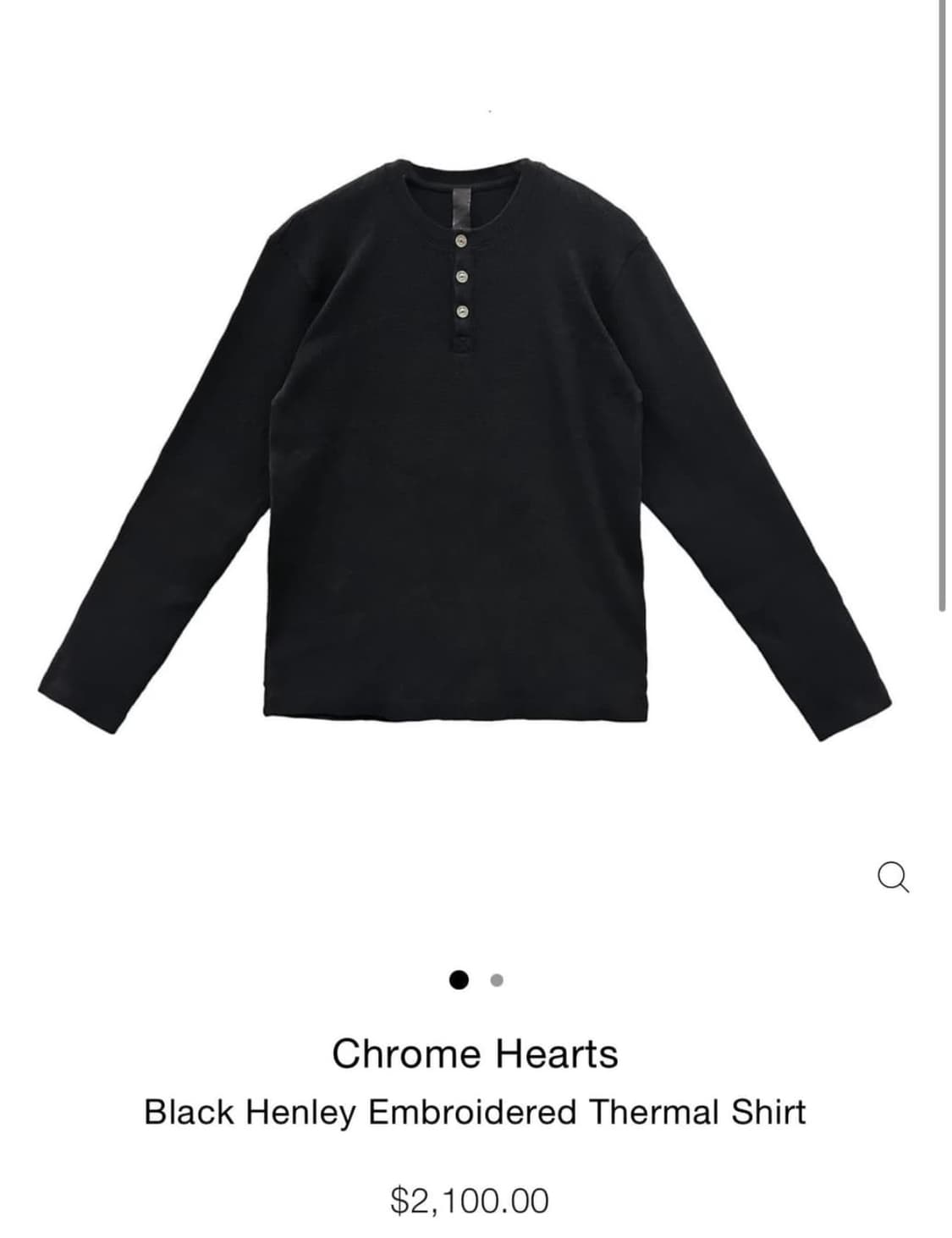 크롬하츠 세메터리 헨리넥 니트 상품이미지1