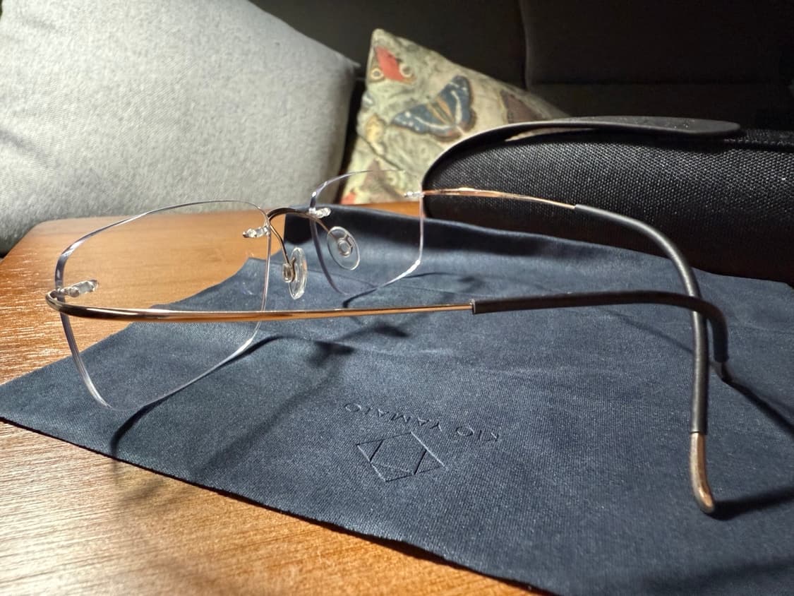 키오야마토 Kio Yamato 티타늄 무테안경 미착용 새상품  상품이미지6