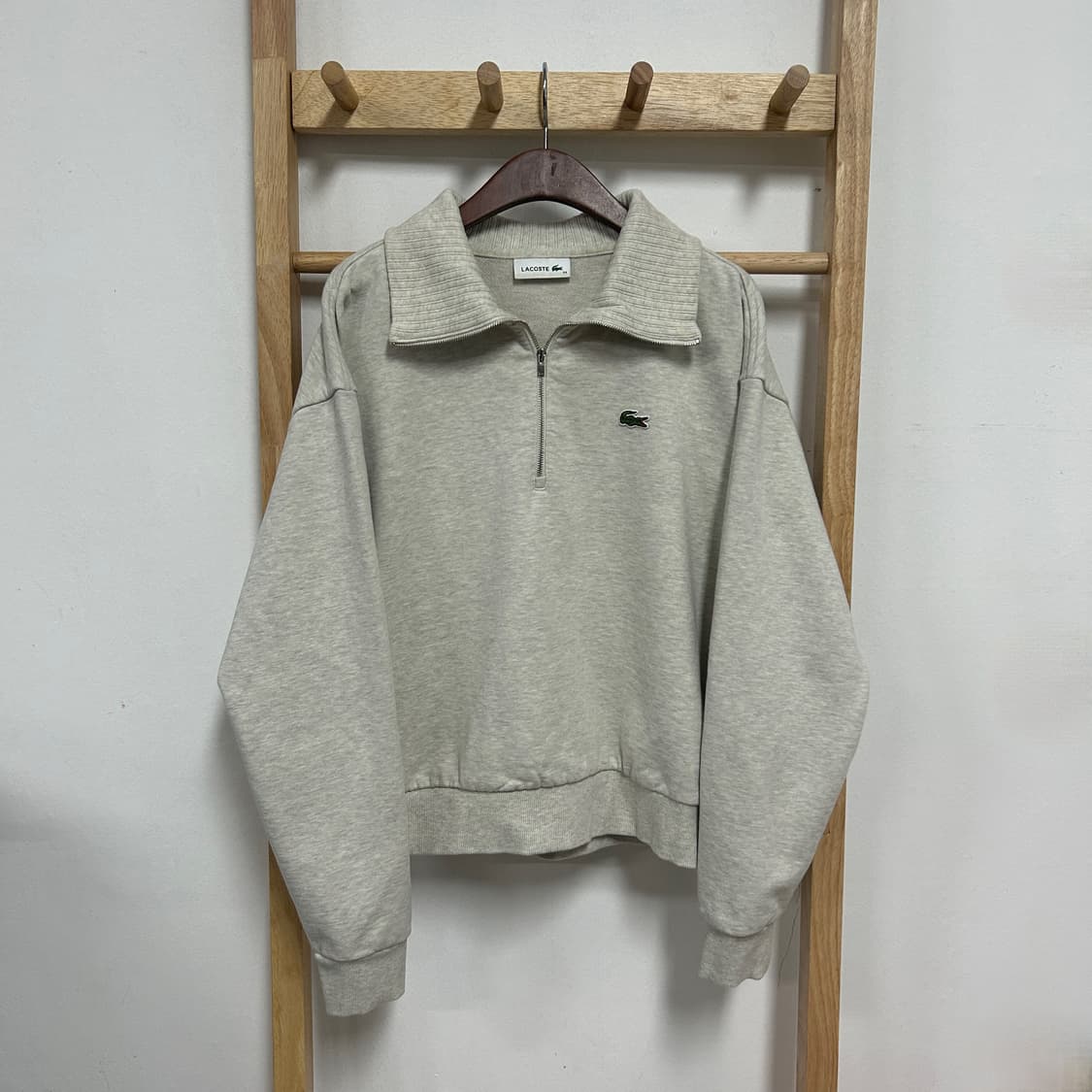 라코스테 하프집업 하이넥 스웻셔츠 맨투맨 그레이 상품이미지3