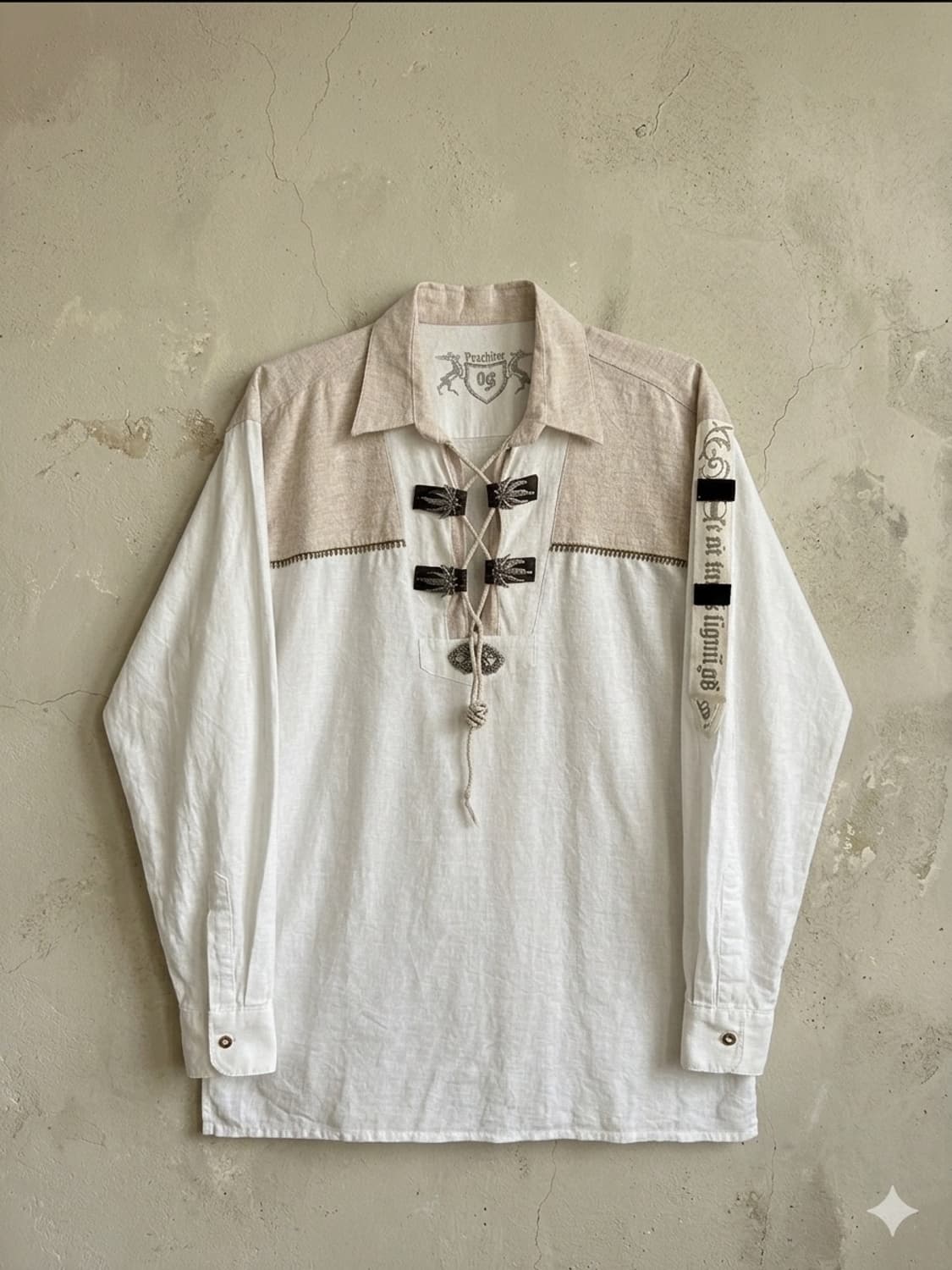 𝐄𝐮𝐫𝐨𝐩𝐞𝐚𝐧 티롤리언 린넨 셔츠 상품이미지1