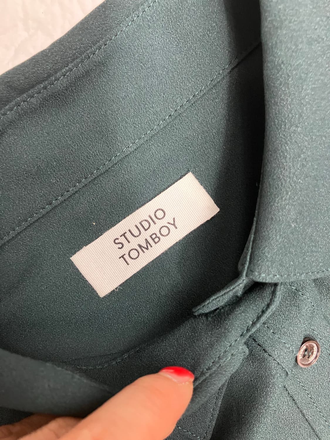 스튜디오톰보이 다크 그린 롱 봄 원피스 F 상품이미지8