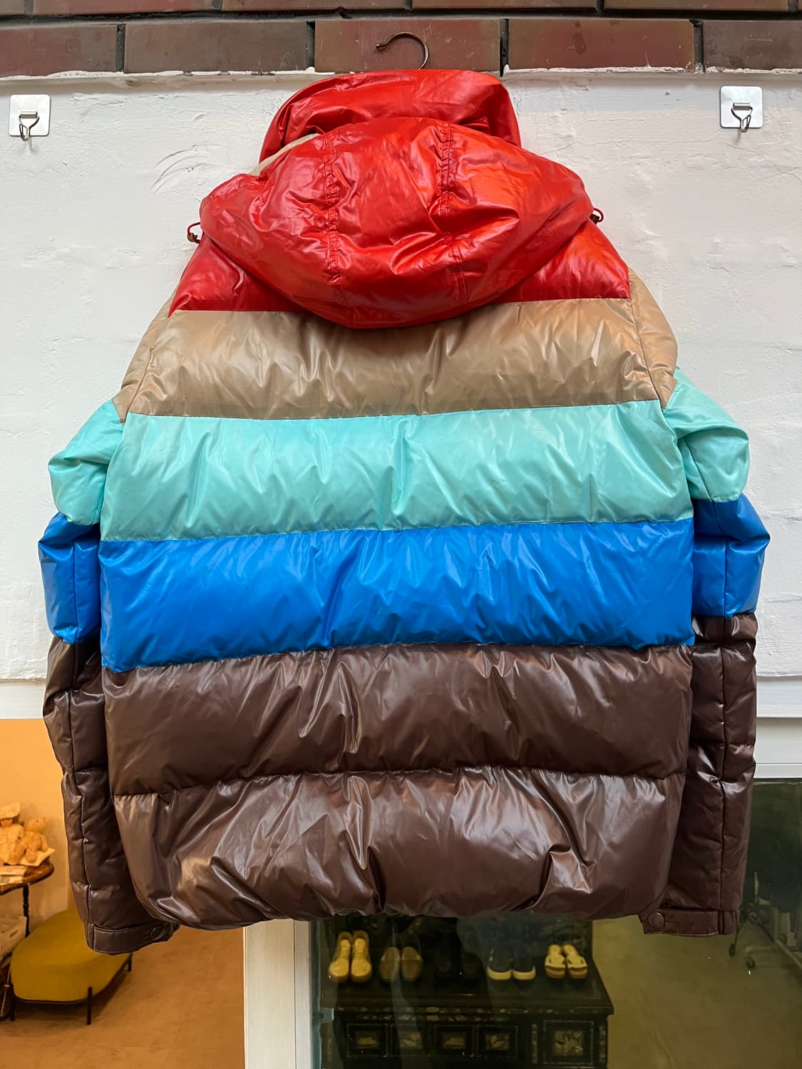 Adidas 트레포일 멀티컬러 덕다운 후드패딩 105 상품이미지8