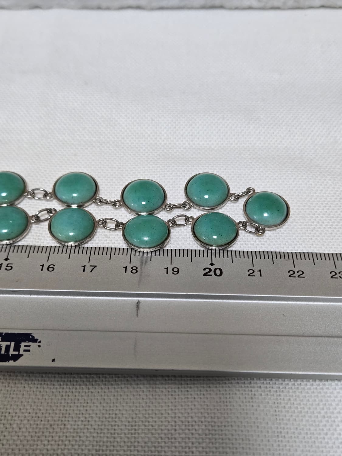 빈티지 제이드컬러 글라스 네크리스 미드센추리 무드 상품이미지4