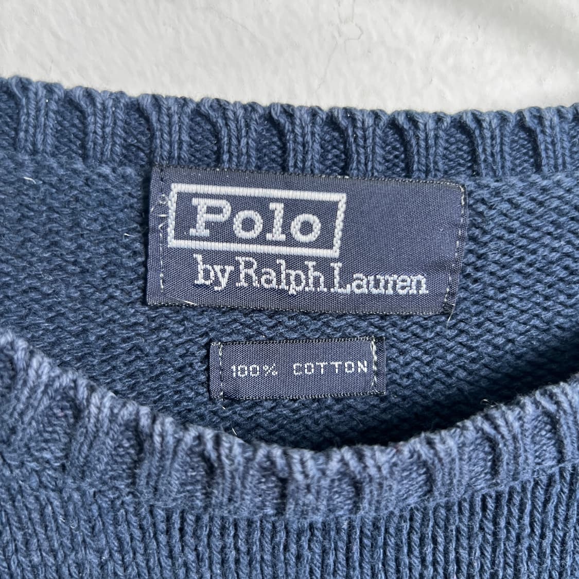 폴로 랄프로렌 네이비 코튼 니트  상품이미지3