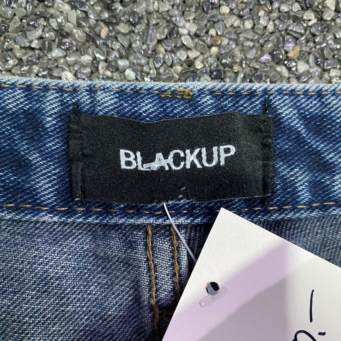 블랙업 캐주얼 와이드 데님 팬츠 B3607 상품이미지4