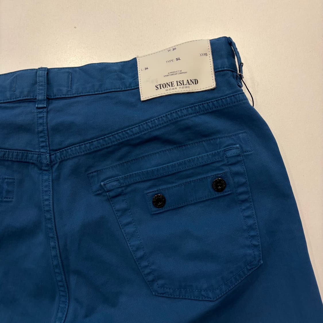 [30x34] 스톤아일랜드 코랄 블루 슬림핏 데님 팬츠 D730 상품이미지3