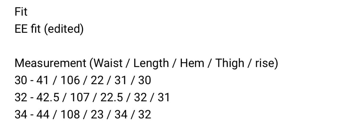 [머듈] mer 101 Noir - EE(Edited) fit 32사이즈 상품이미지4