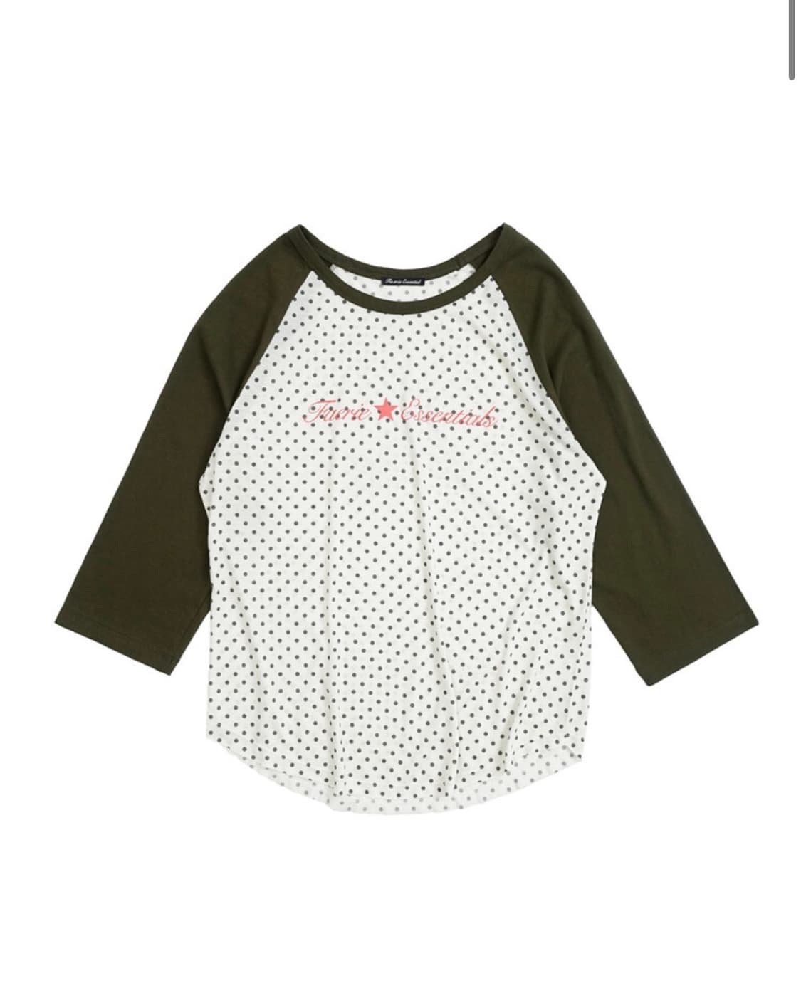 샵페어리 dot raglan sleeve top (khaki) 상품이미지1