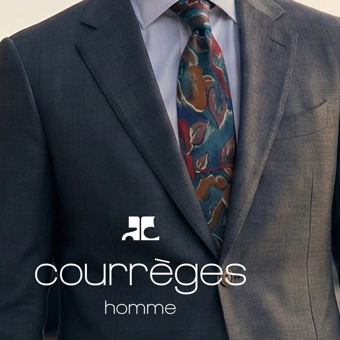 꾸레쥬 실크 그린 플로럴 아트 넥타이 9.4cm A등급 K1941 상품이미지1