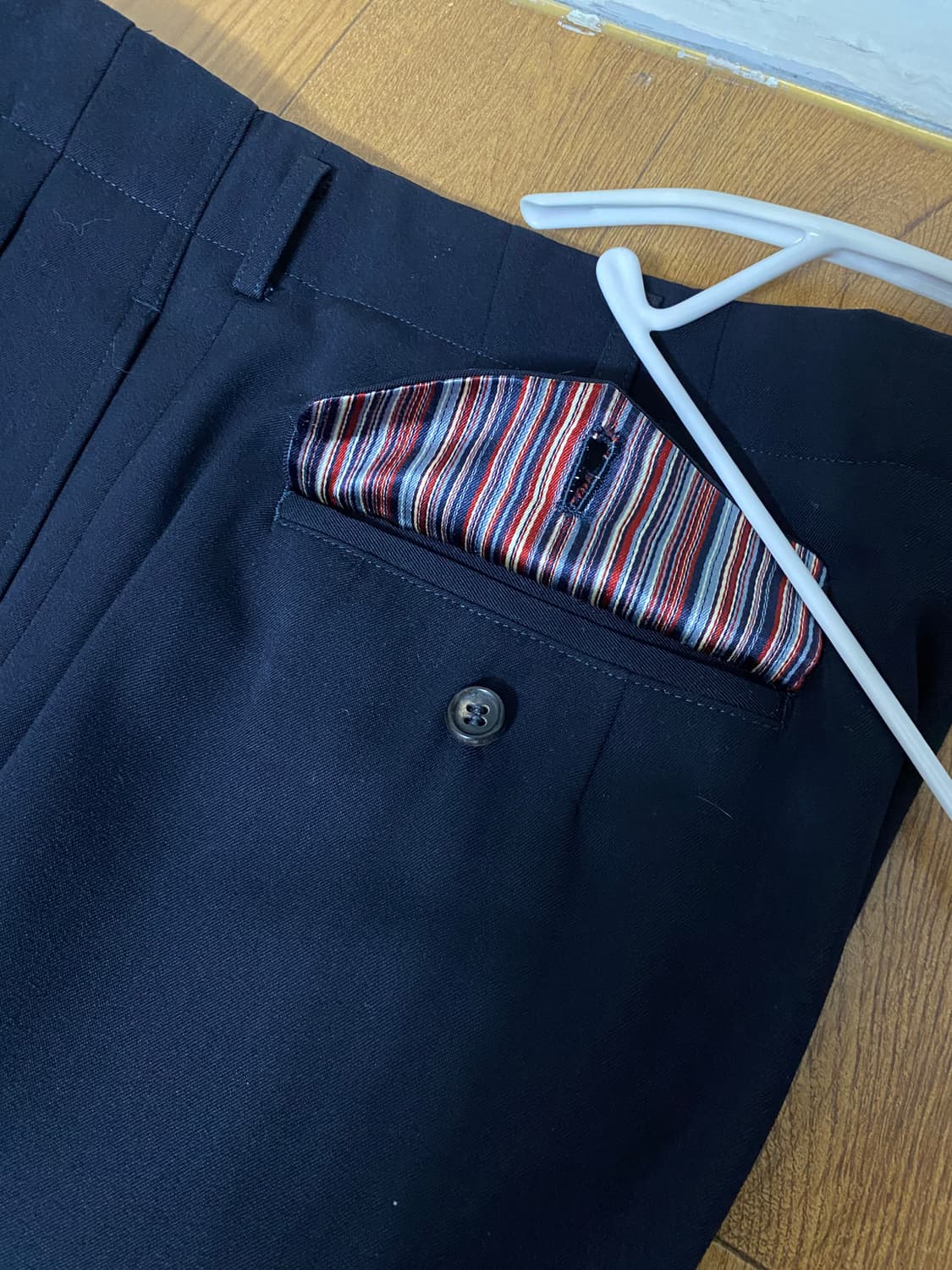 꼼데가르송 옴므 슬랙스 네이비 91‘ 빈티지 상품이미지3