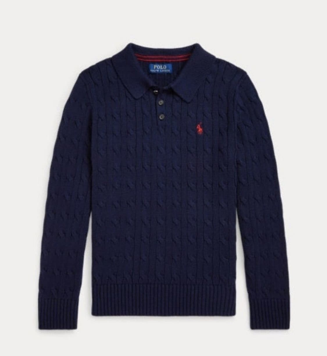 폴로 보이즈 카라 니트 xl 네이비 상품이미지2
