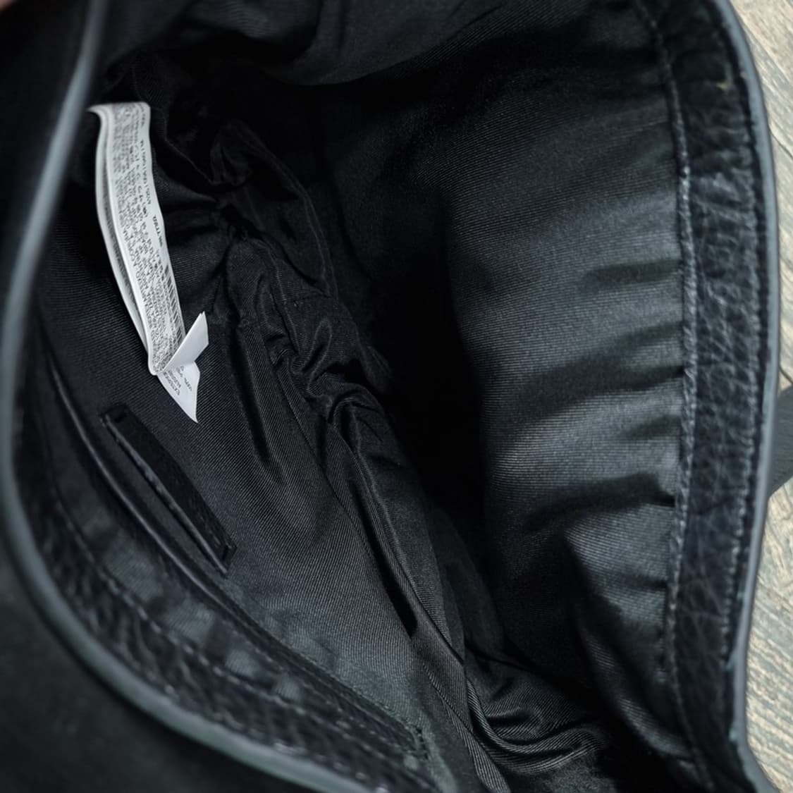 [자라](새상품) 프린지 레더 크로스백 블랙 M19231 상품이미지6