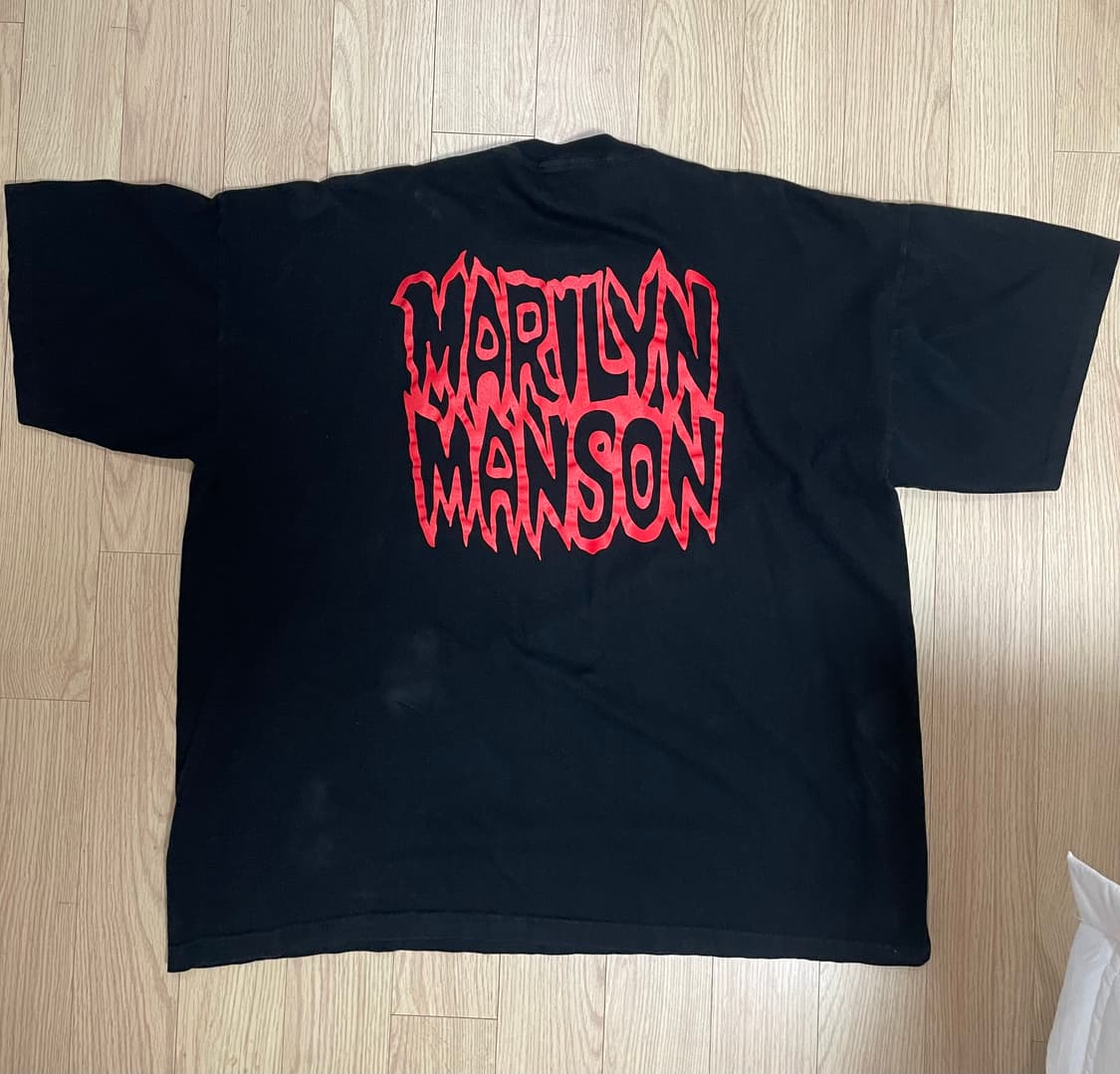 90s 마릴린맨슨 빈티지 밴드티 XXL 상품이미지2