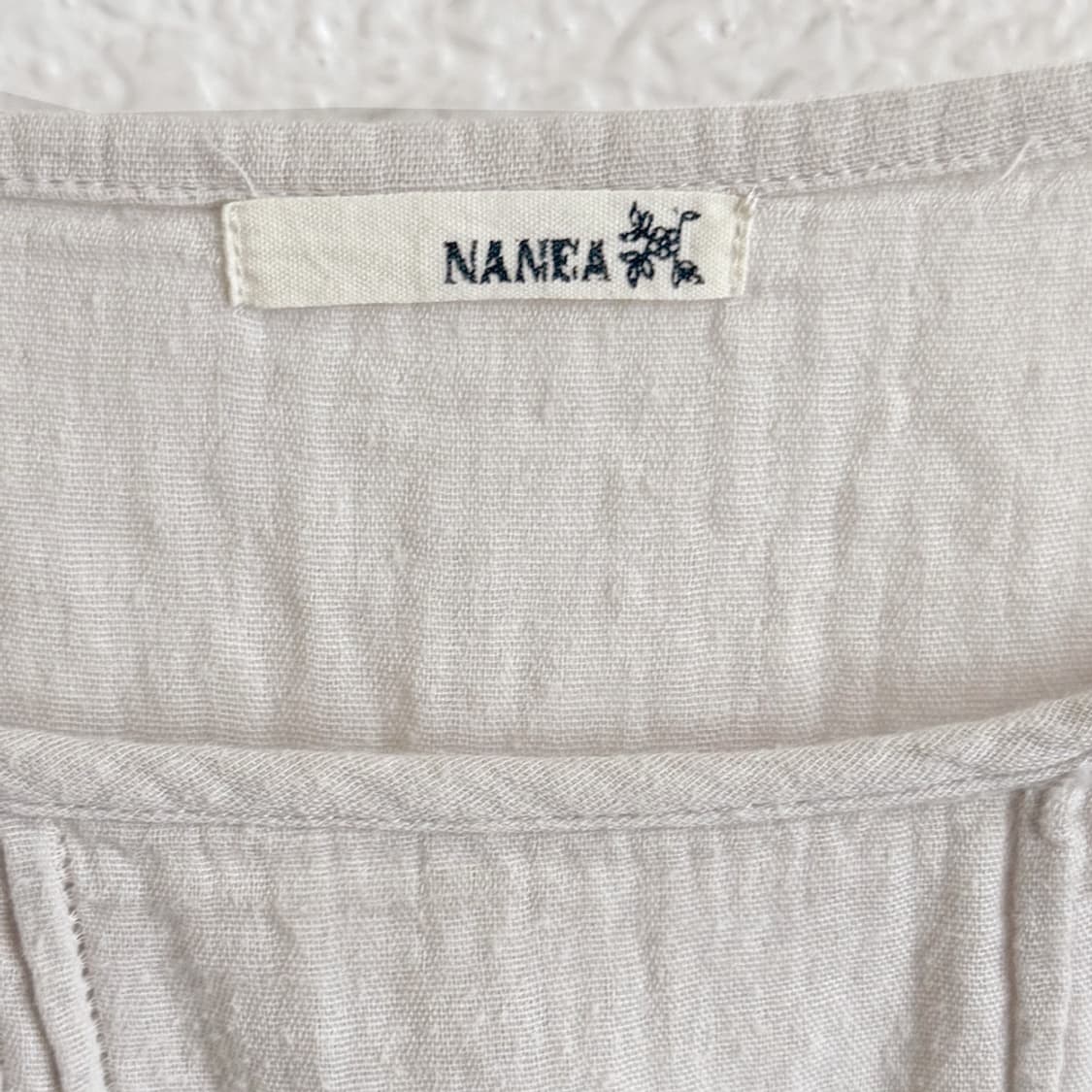 내추럴 베이지 코튼 슬립 원피스 상품이미지4