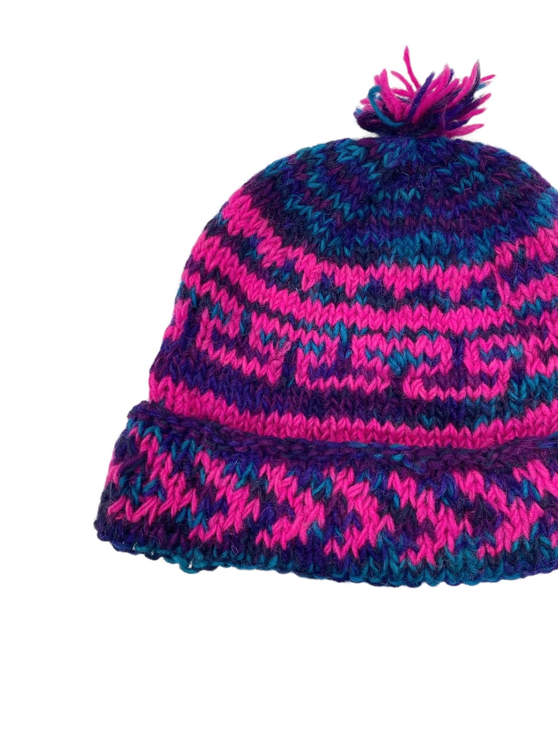 네팔 핸드니트 울 햇 상품이미지5