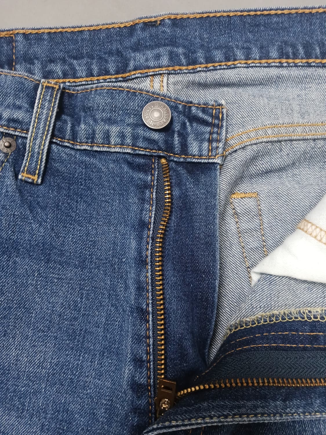 [33] 리바이스 511 중청 빈티지 워싱 슬림진 청바지 상품이미지6