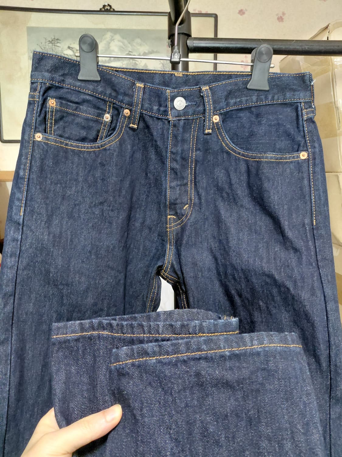 [리바이스505]레귤러핏 생지 데님 청바지 31사이즈  상품이미지7