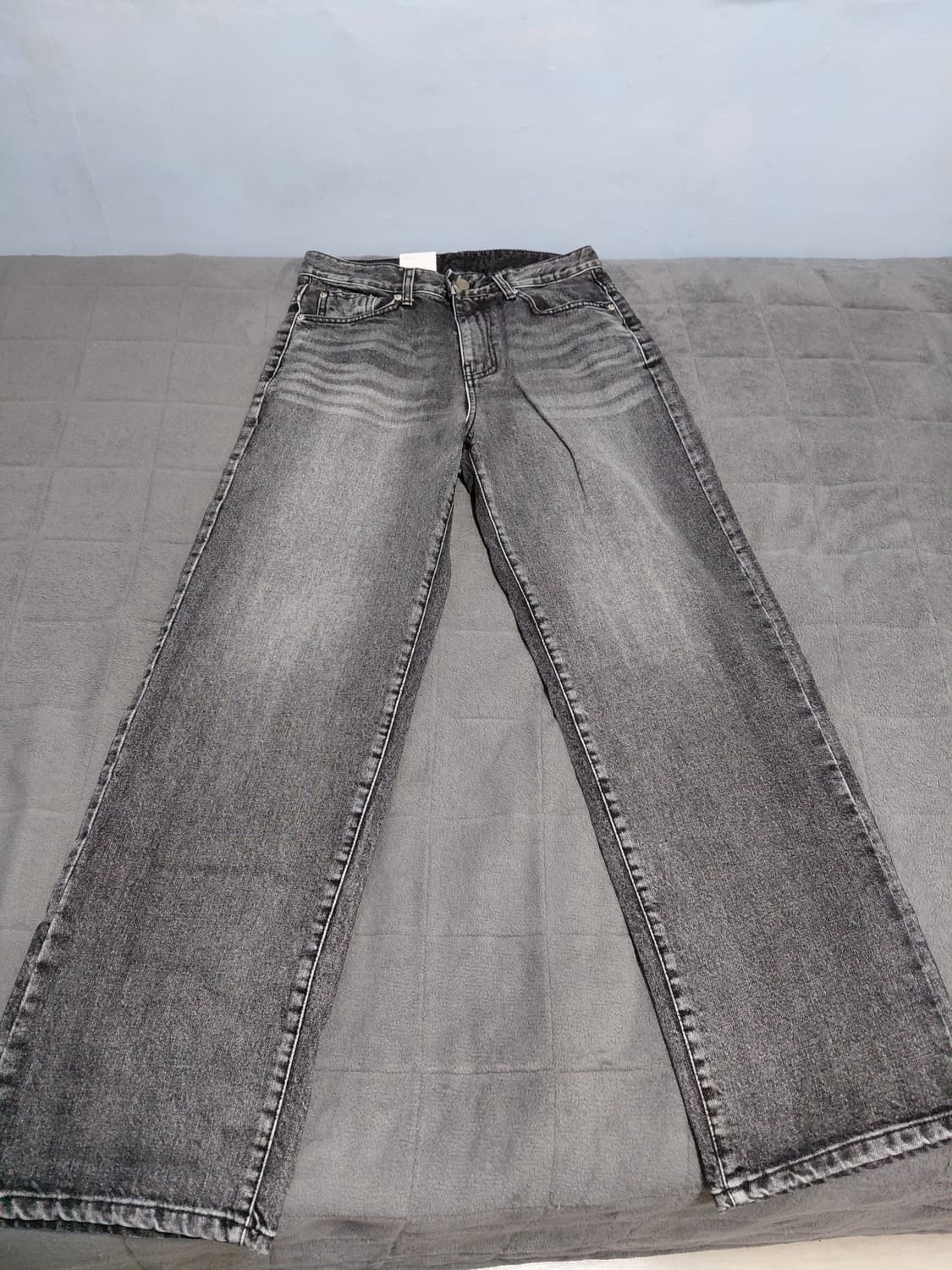 SALT 흑청 와이드 데님 XS 상품이미지1