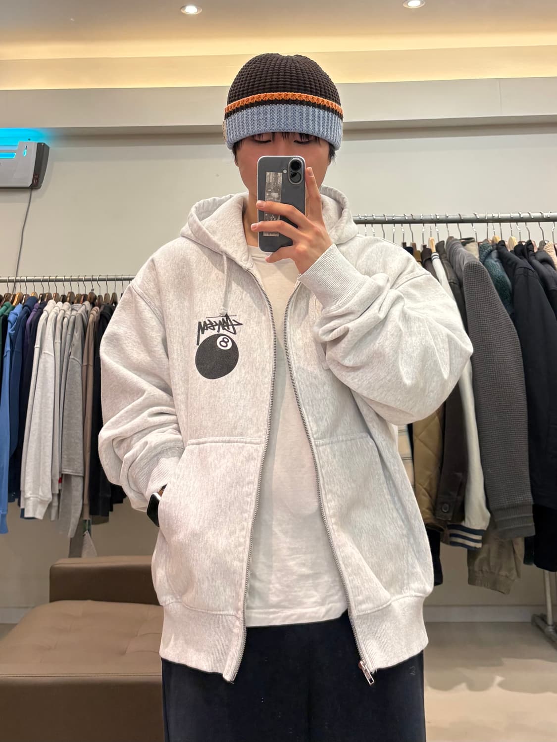 스투시 8볼 후드집업 상품이미지5