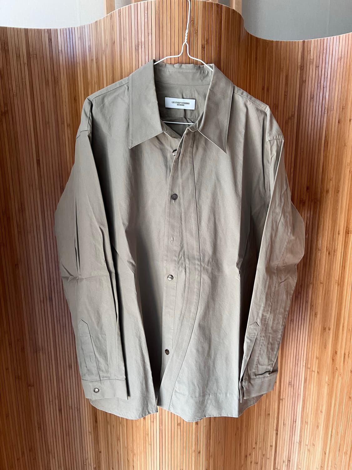 LE17SEPTEMBRE HOMME 라운드 라인 레이어드 셔츠 상품이미지1