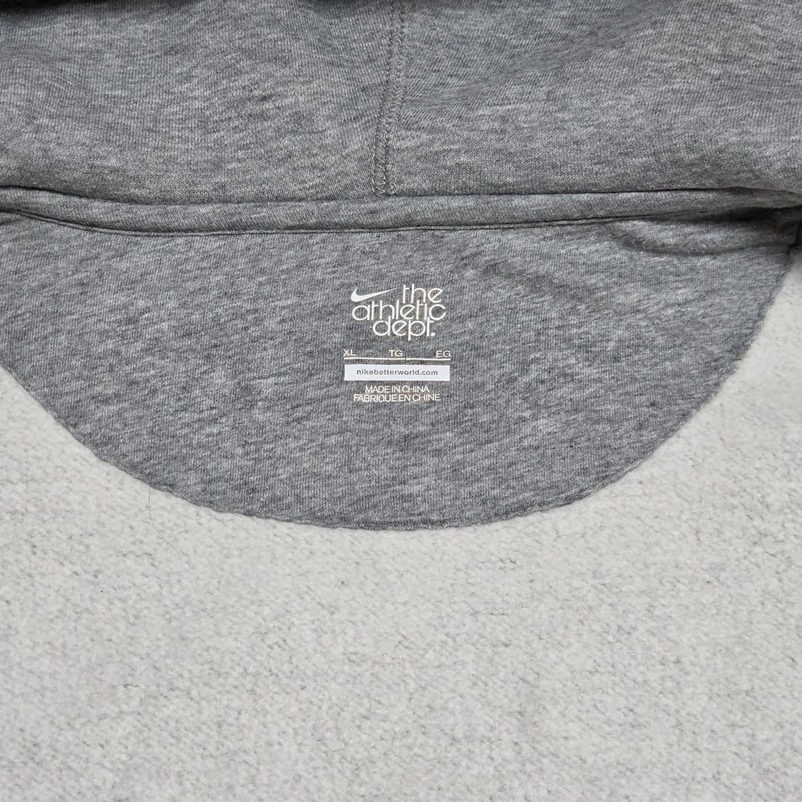 Nike 나이키 그레이 자수 스우시 집업 후드 상품이미지4