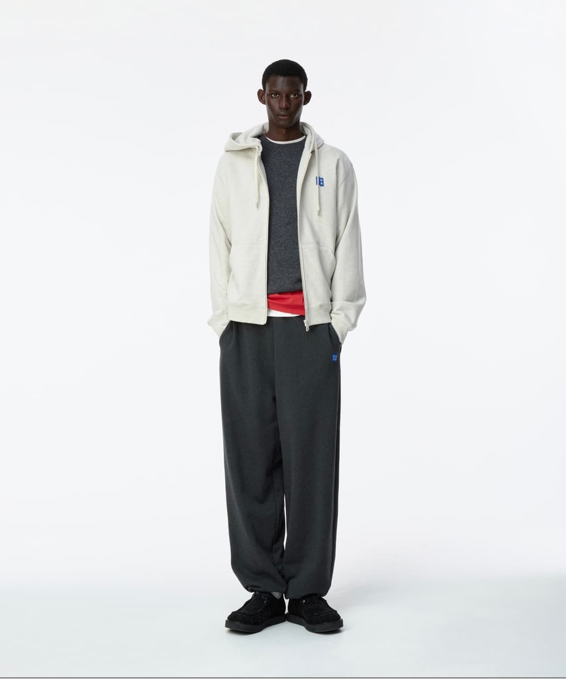 아더에러 후드집업 오트밀 색상 M 상품이미지3