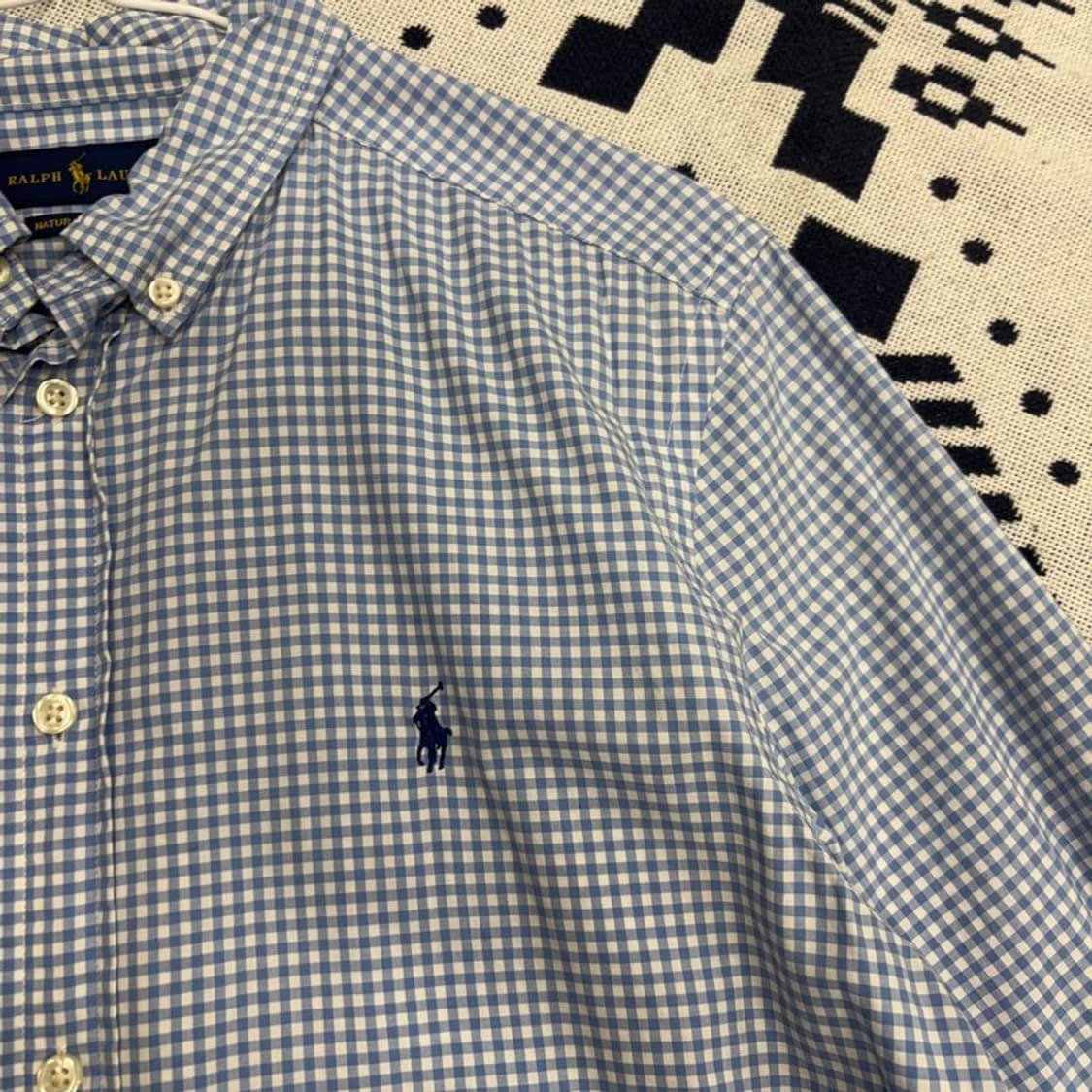 폴로 랄프로렌 내츄럴 스트레치 체크 셔츠 XL P00064 상품이미지2