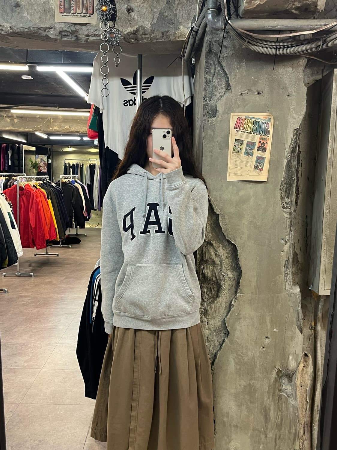 갭 후드티 그레이 M #csz2072 상품이미지2