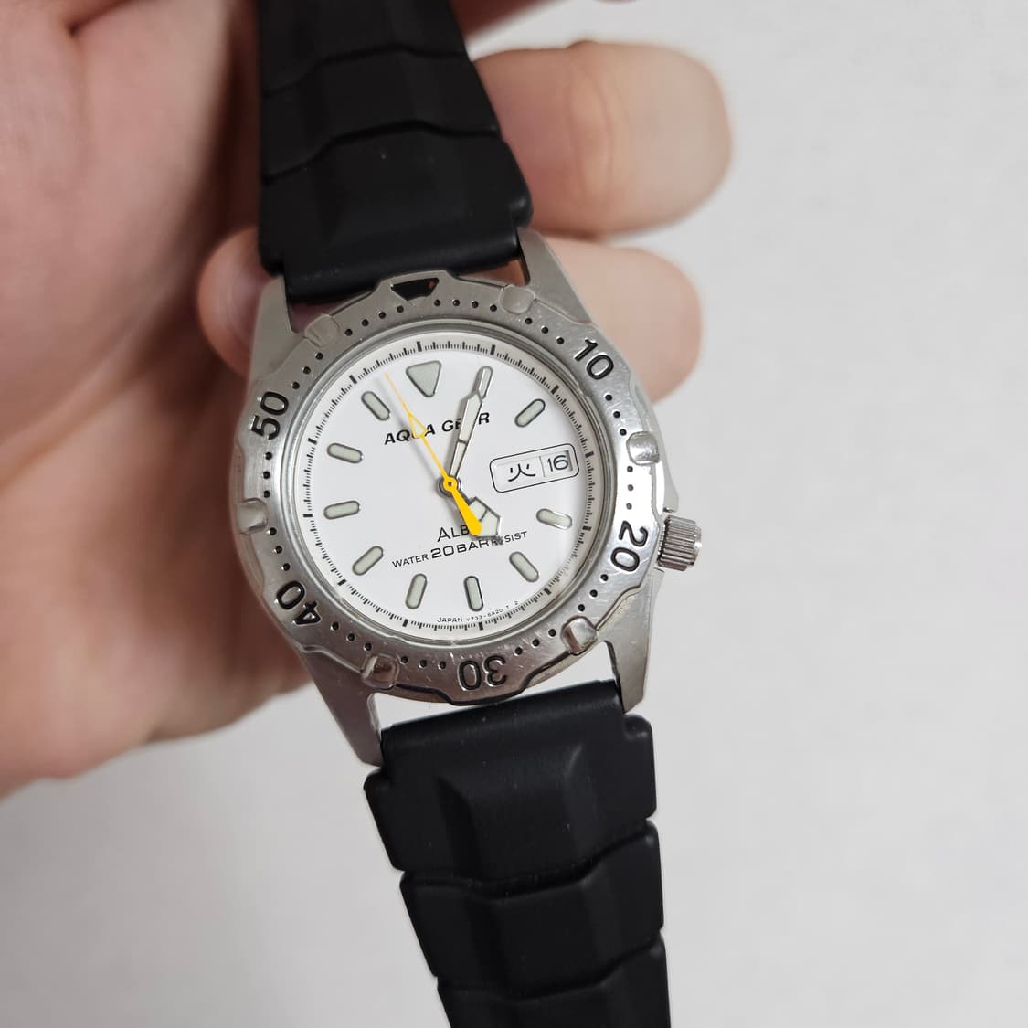 90s Seiko Alba Aqua Gear 세이코 알바 아쿠아기어 쿼츠 상품이미지3