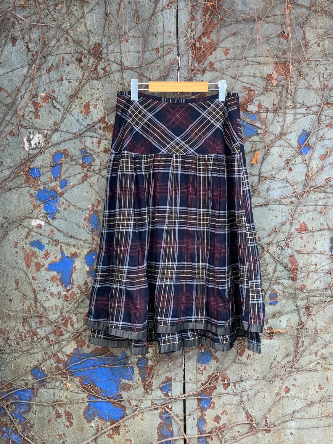 센소유니코 io comme io 레이어드 체크 스커트 상품이미지2