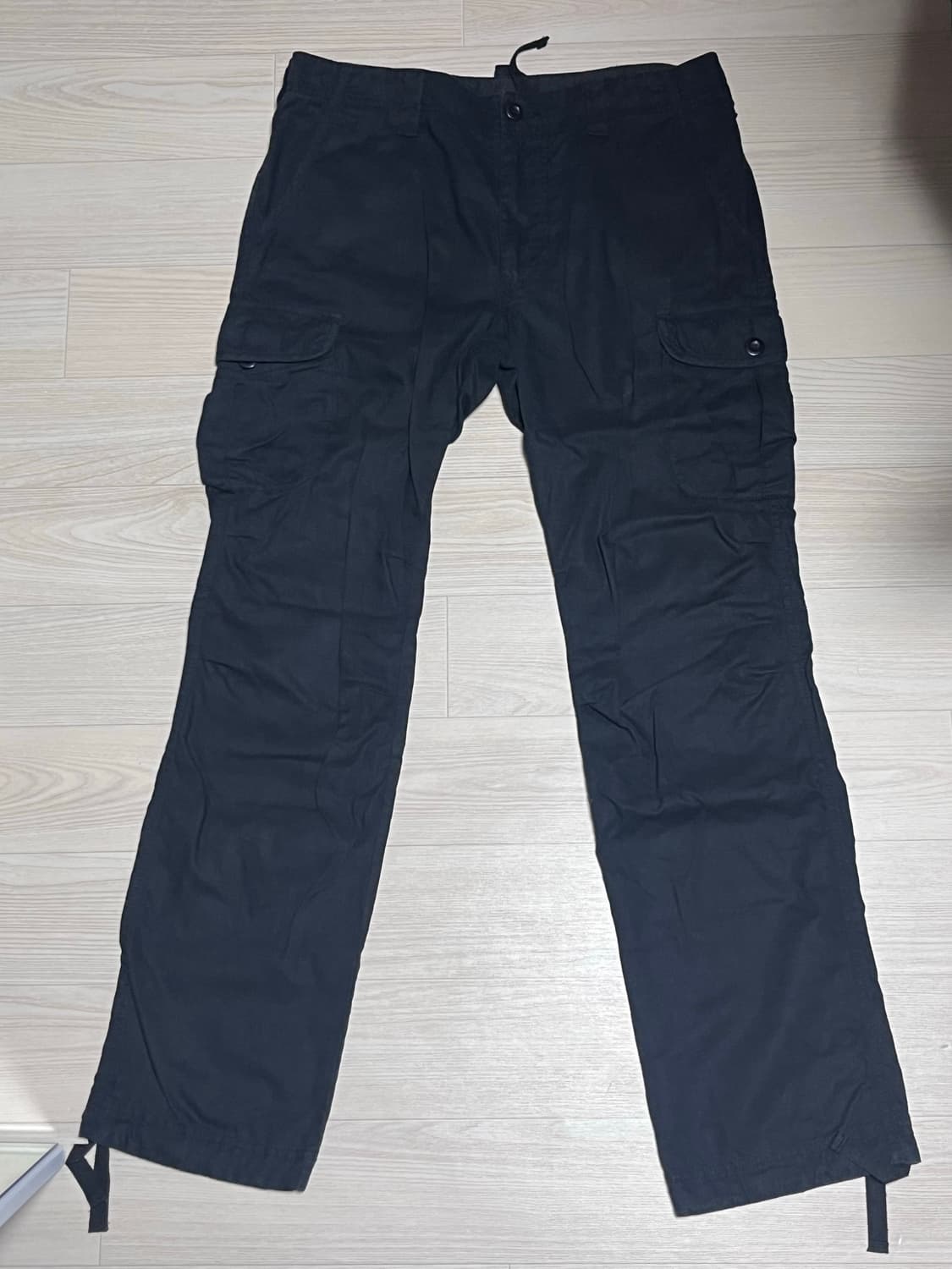 유니클로 일본판 여름 카고팬츠 바지 블랙 상품이미지2