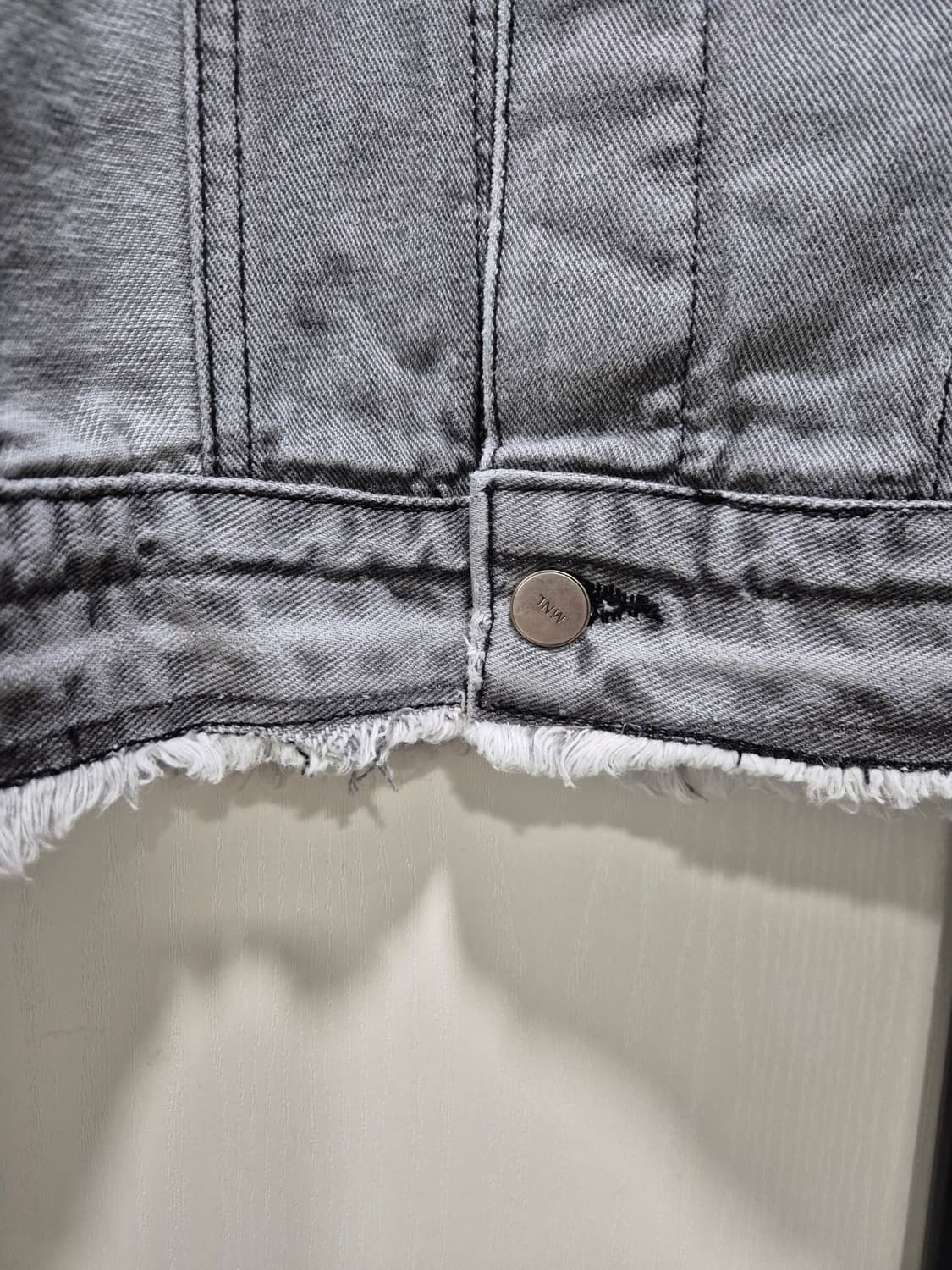 (세일)(새상품)MNL 데님 청자켓 회색 상품이미지9