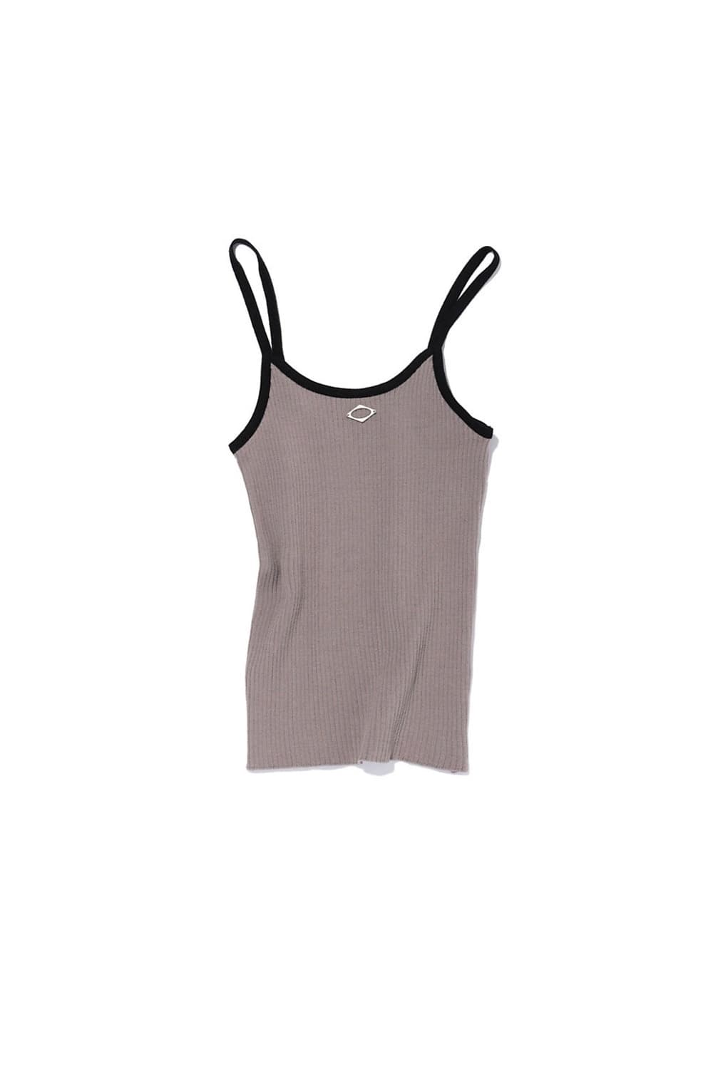 Rhombus Knit Sleeveless Camisole (Brown) 상품이미지2