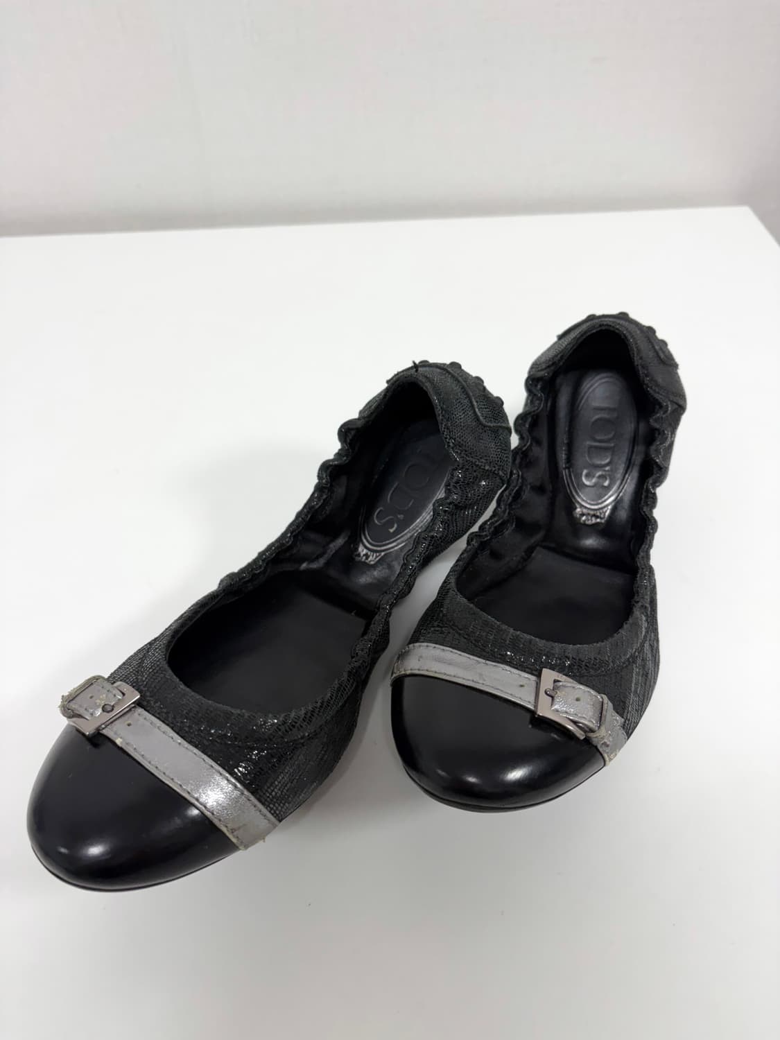 230) tod's 토즈 블랙 발레리나 슈즈 상품이미지2