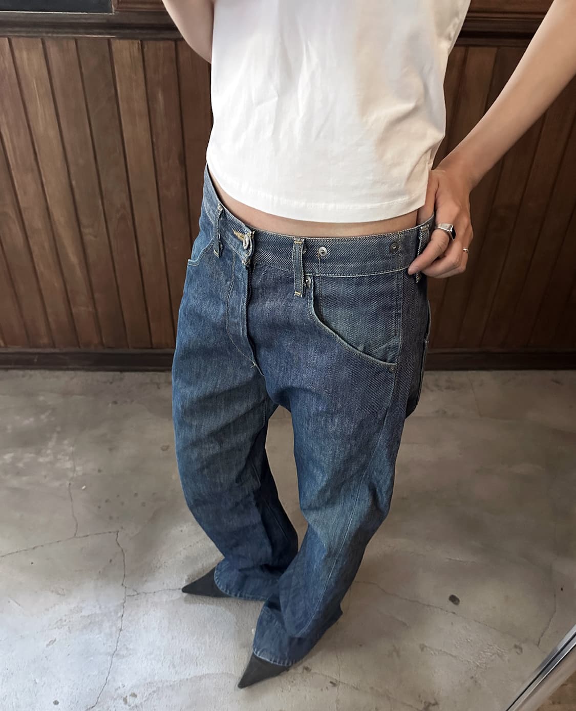 LEVI'S engineered relaxed blue jeans w30 상품이미지2