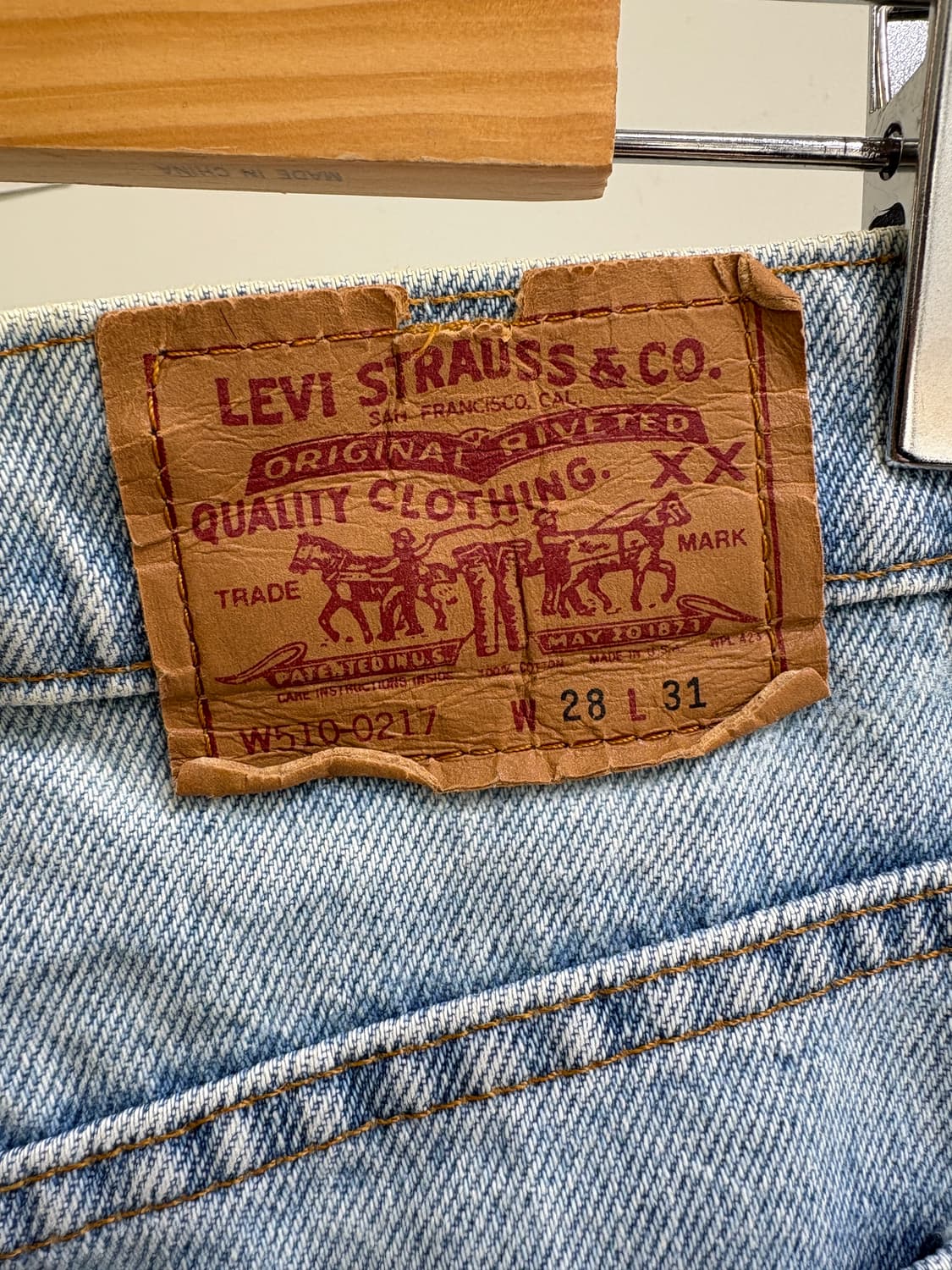 90s LEVIS 510-0217 (Made in USA) 데님팬츠 상품이미지6