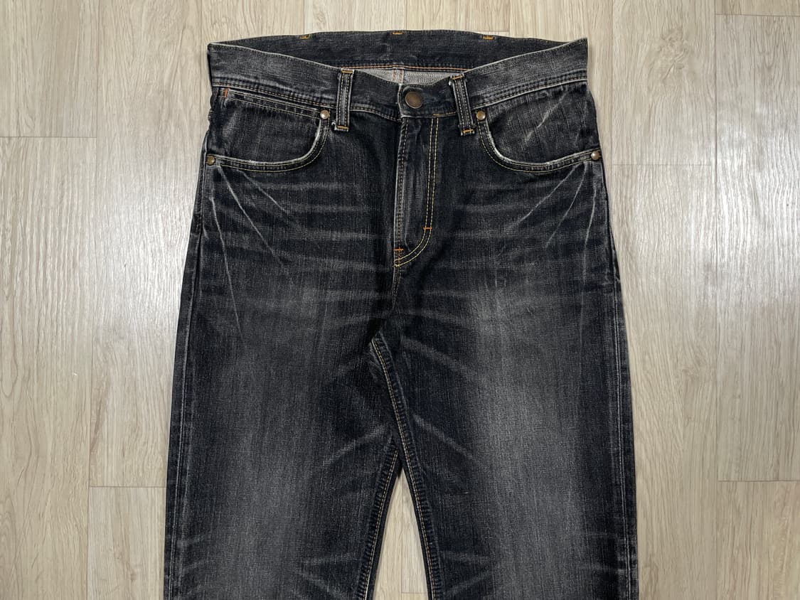 31) 랭글러 재팬 흑청 하드워싱 데님팬츠 상품이미지4