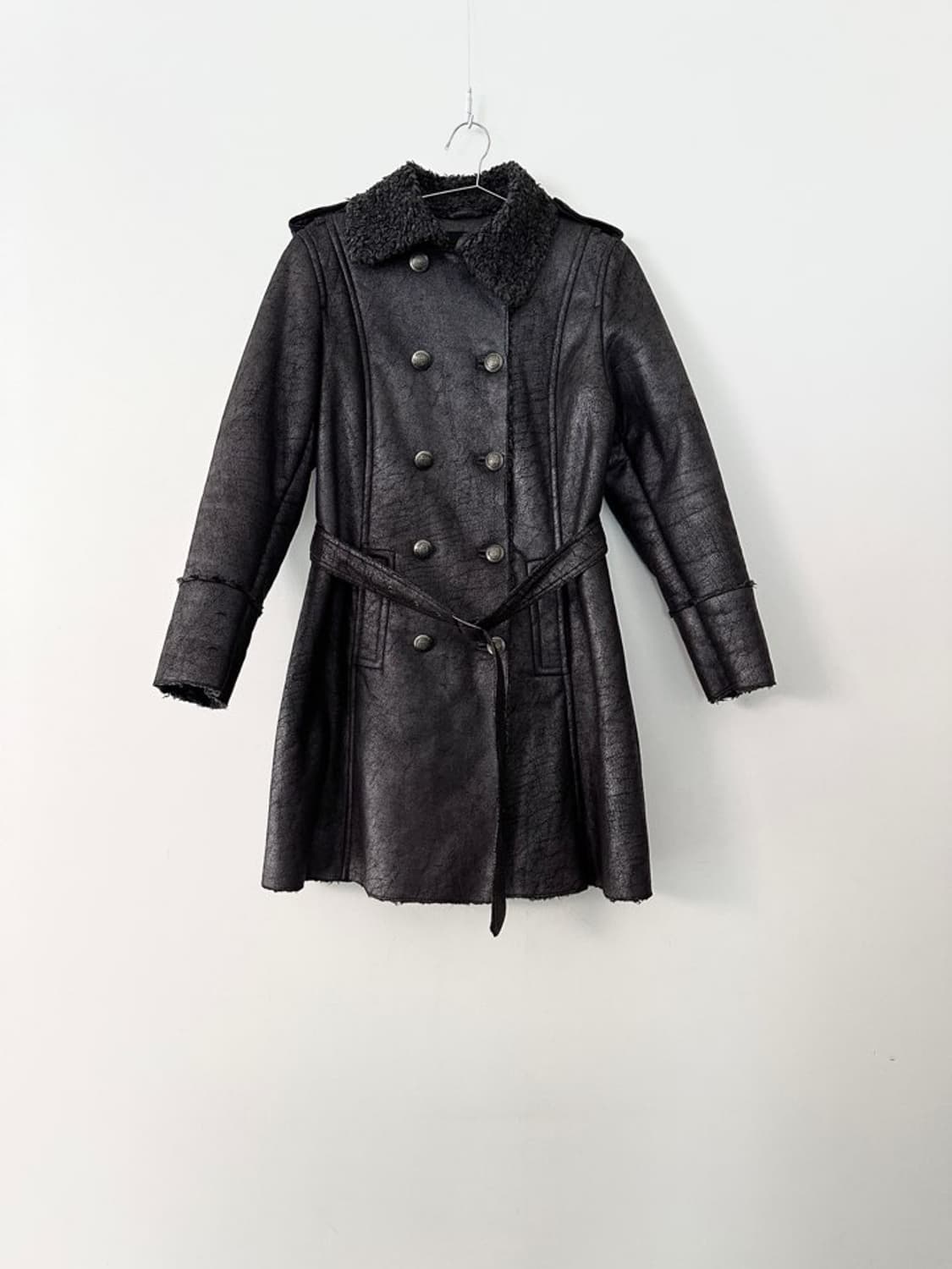 Double breastesd fur muston jacket  상품이미지1