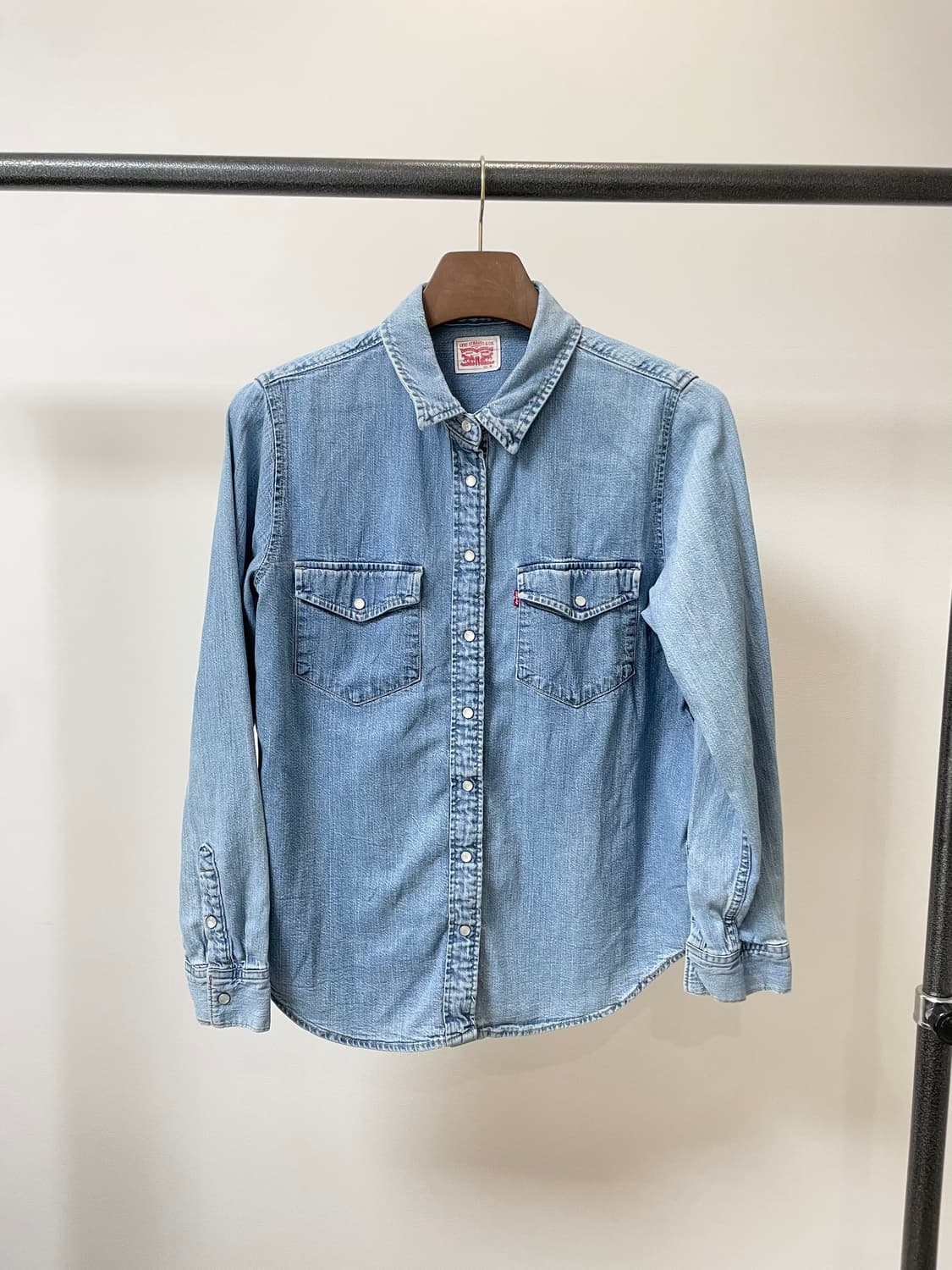 (M) Levis 리바이스 투포켓 연청 웨스턴 데님 셔츠 상품이미지1