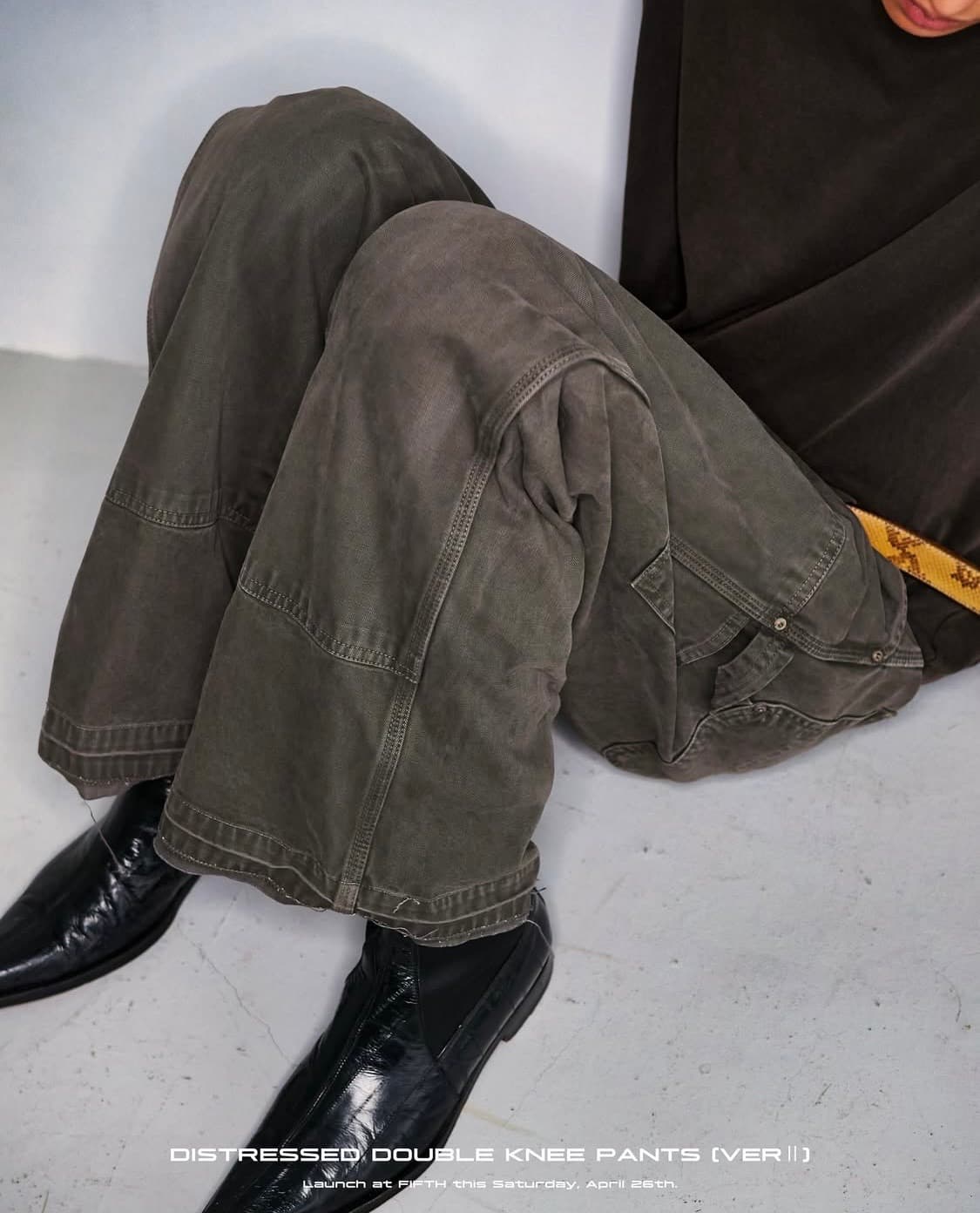 [새상품] Fifth General Store 더블니 팬츠 S 상품이미지1