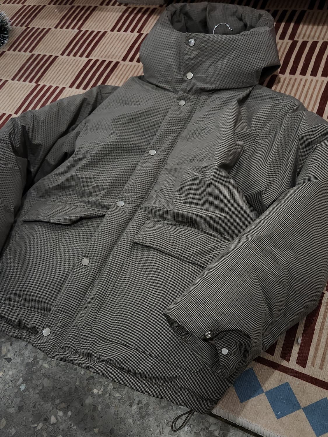 에잇세컨즈 브라운 체크 푸퍼 (패딩) XL 상품이미지6