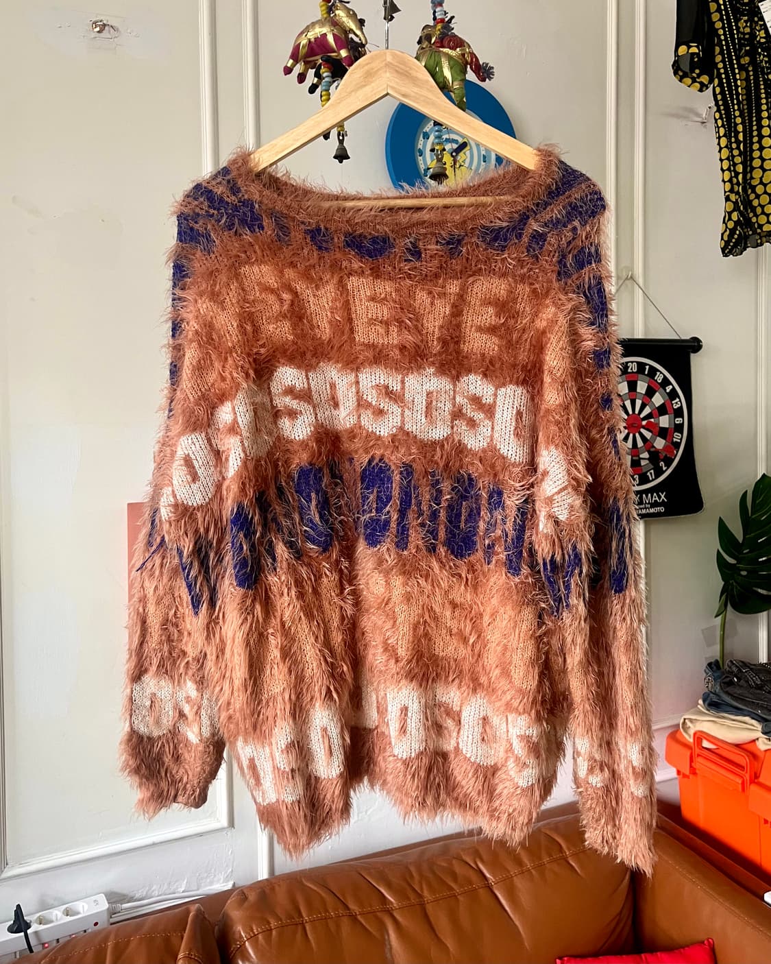 JPN Vintage Over-Sized Hairy Fur Knit 상품이미지5