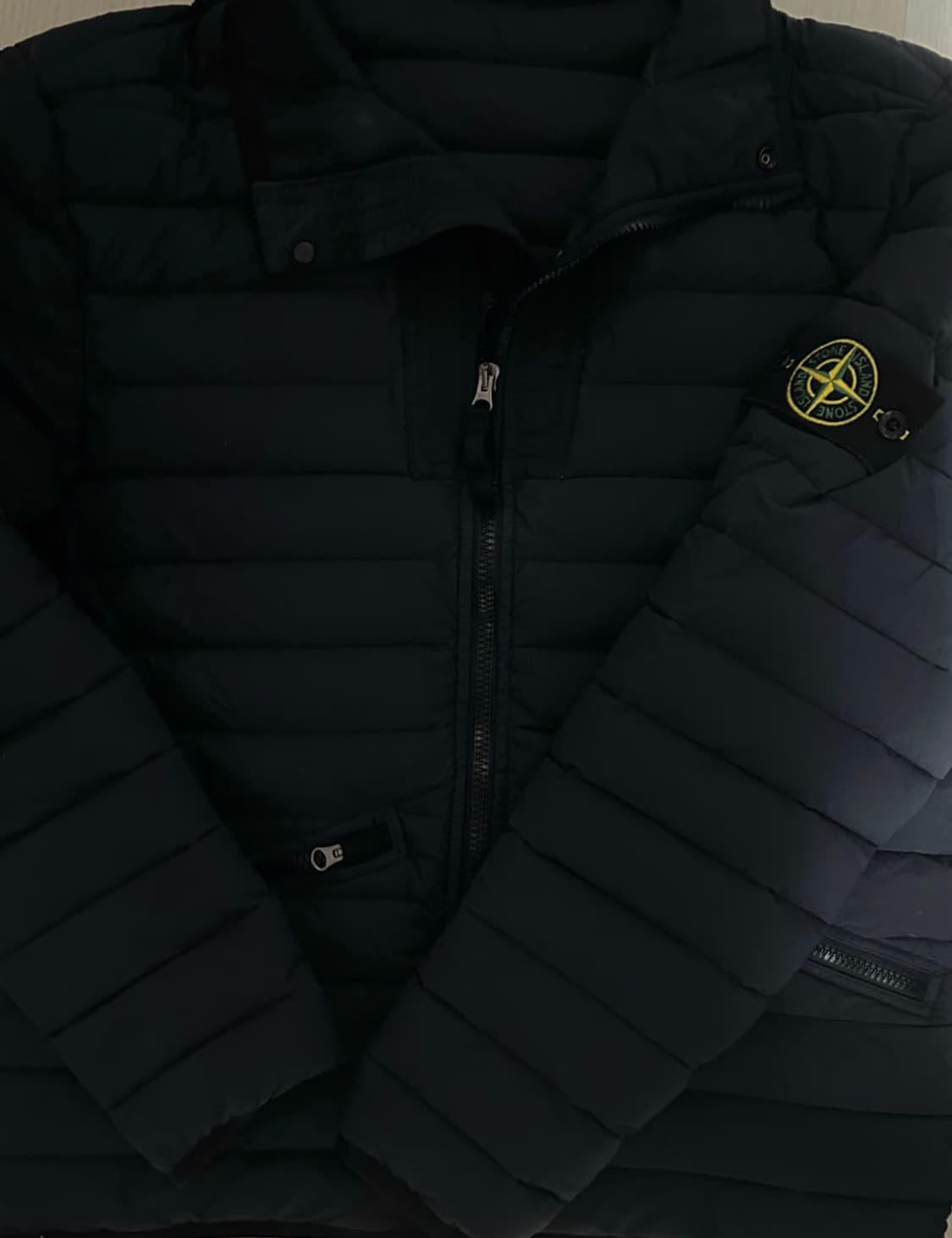 [정품] 스톤아일랜드 룸우븐 체임버스 경량 패딩 블랙 Xl 상품이미지1