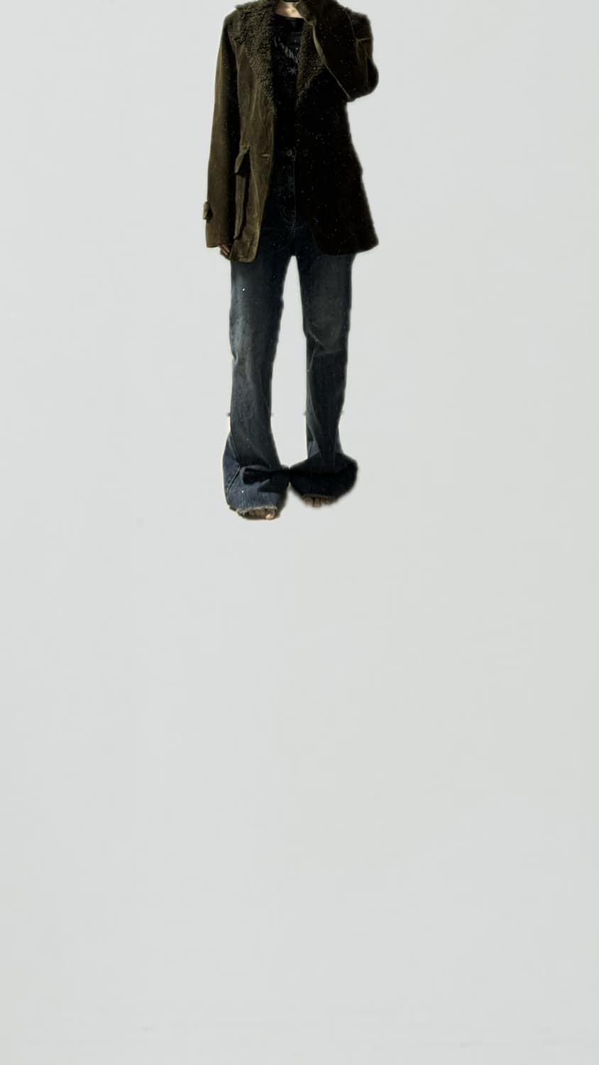 빈티지 올리브 코듀로이 자켓 상품이미지5