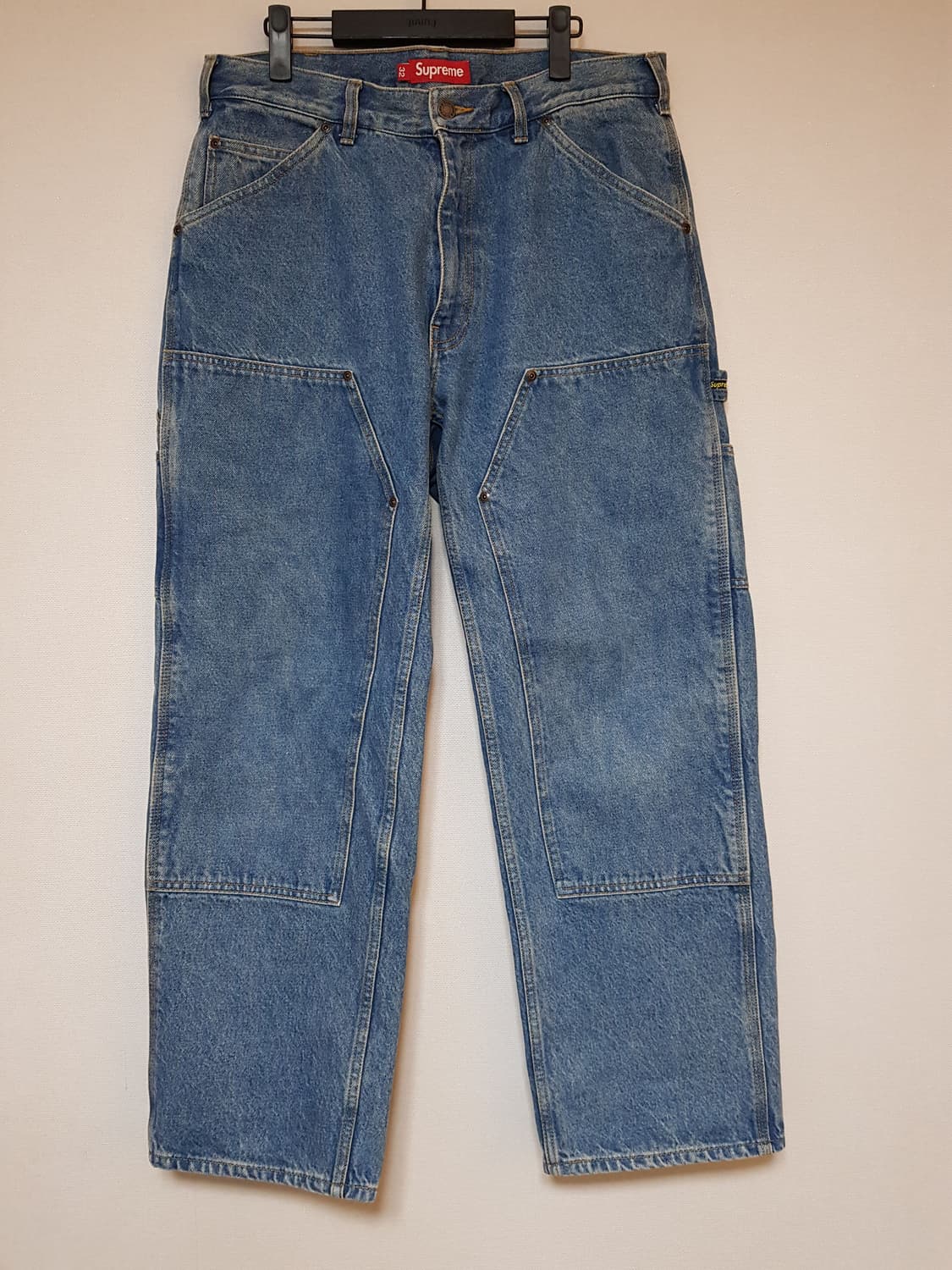 슈프림 더블니 데님 팬츠 진 워시드 인디고 24SS 상품이미지2