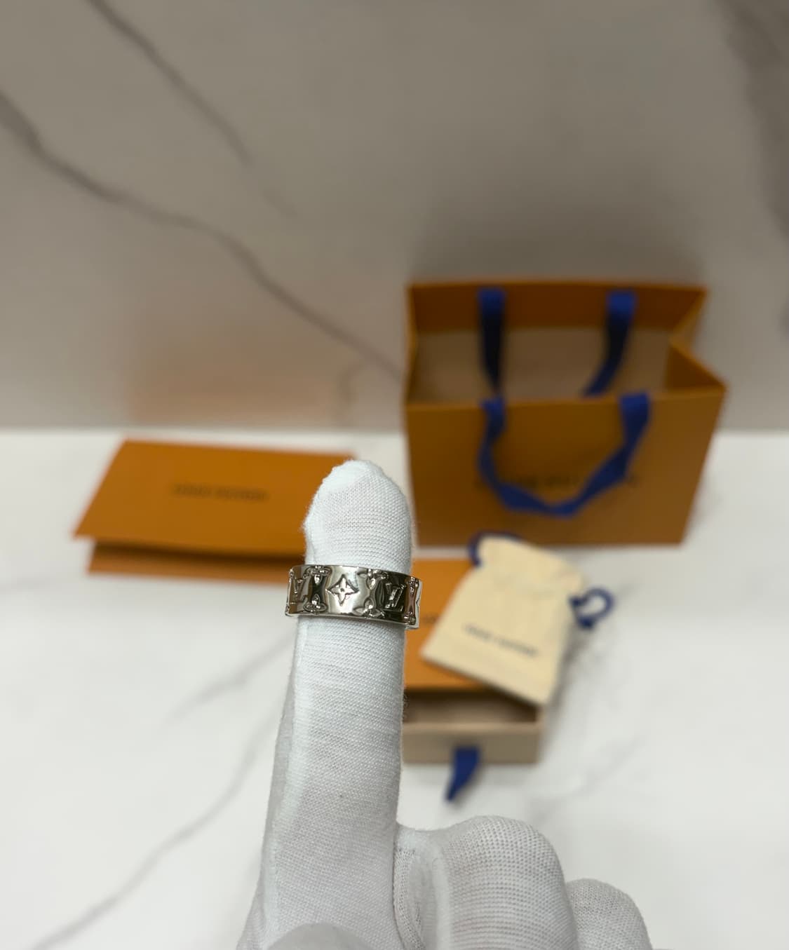 [정품] 루이비통 모자이크 반지 루테늄 거의새상품 상품이미지5