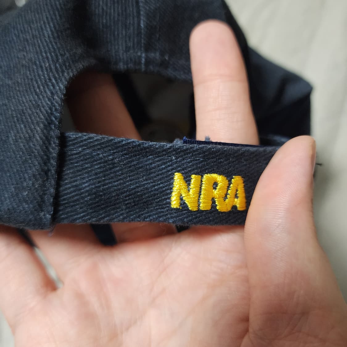 [OS] 빈티지 NRA S.A.T.F 라운드 로고 6패널 볼캡 네이비 상품이미지4