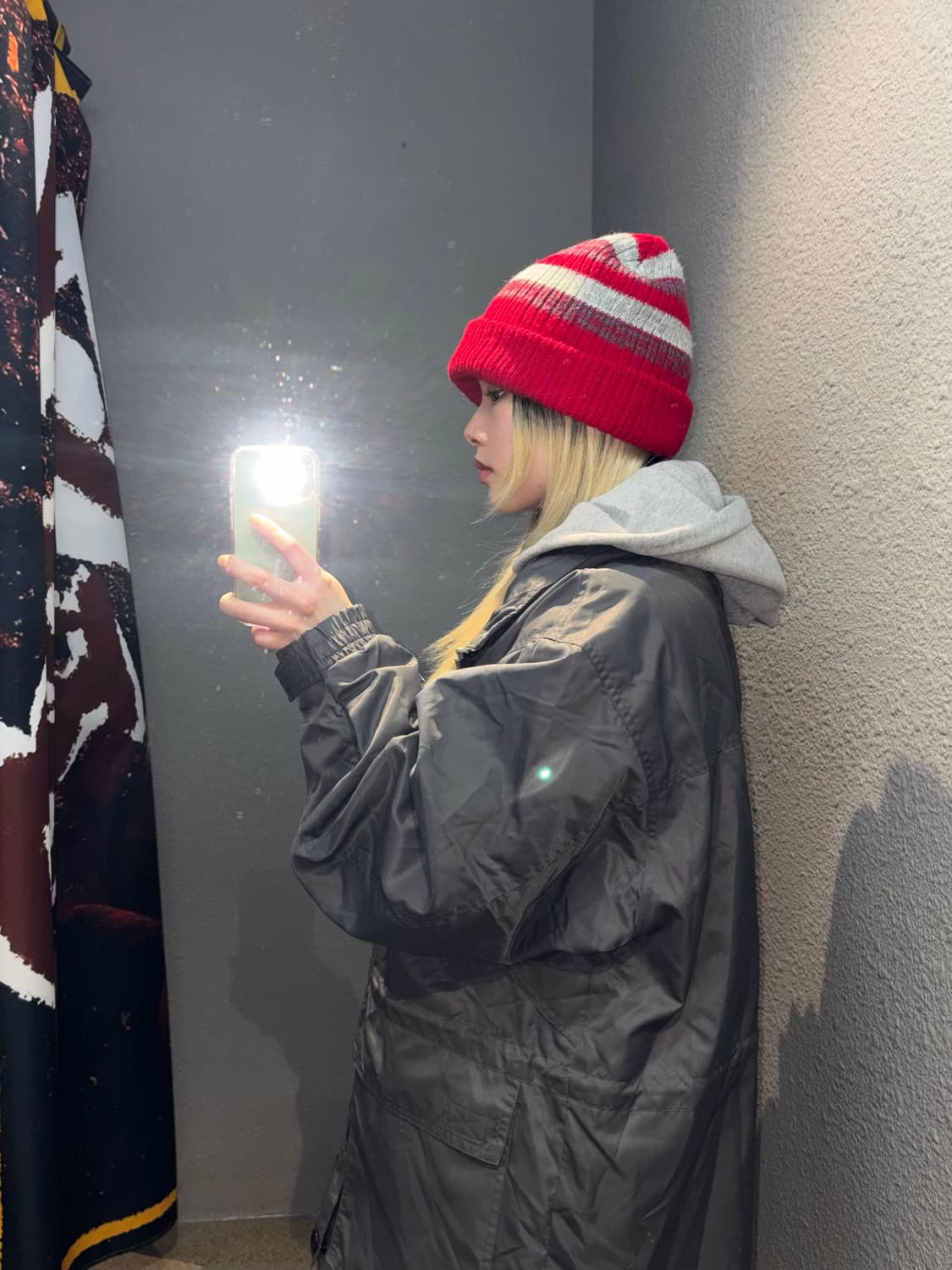 빈티지 스트라이프 비니 상품이미지3