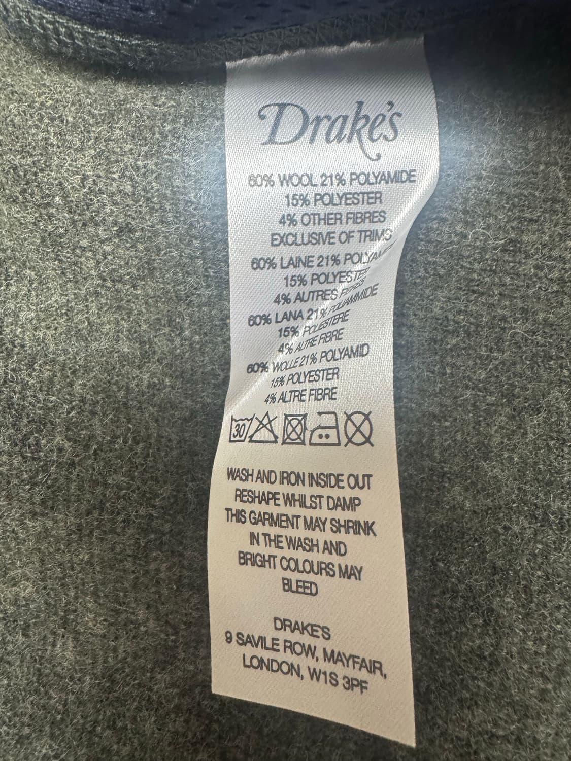 드레익스 플리스 올리브 38사이즈(새상품) 상품이미지3